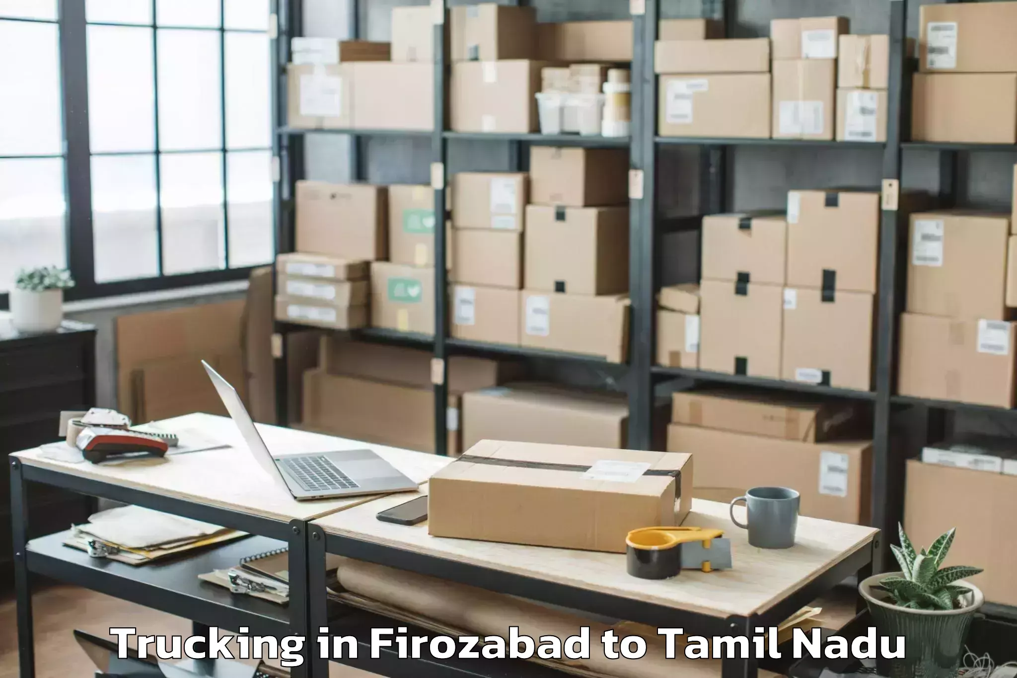 Book Firozabad to Tuticorin Trucking Online